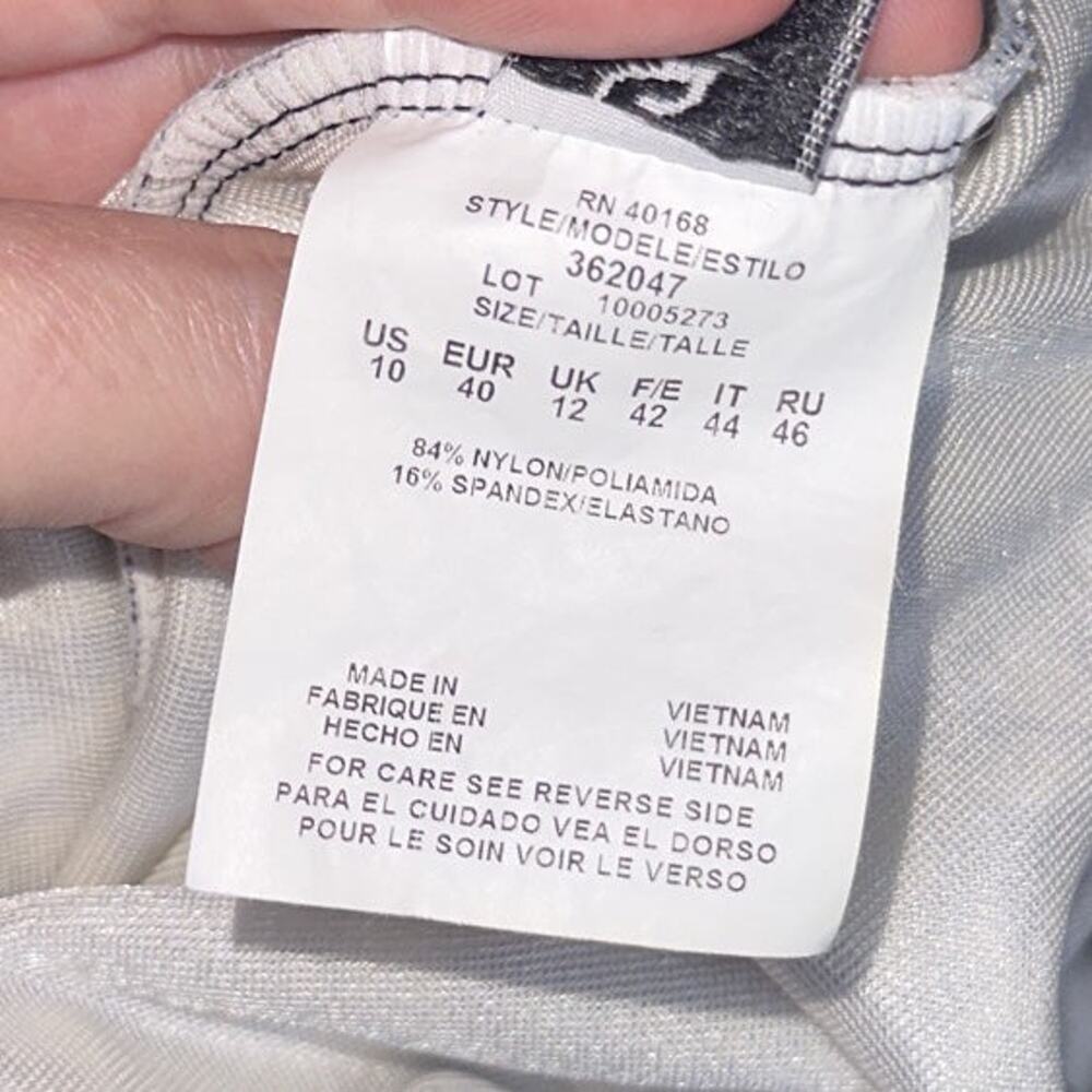 Miraclesuit Women’s Black White Tankini Swimsuit Top Size 10 - Picture 8 of 9